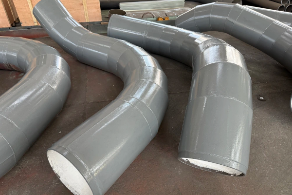 耐磨弯头的外部背弧面耐磨